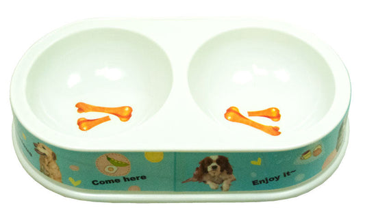 11" Double Dish Dog Bowl